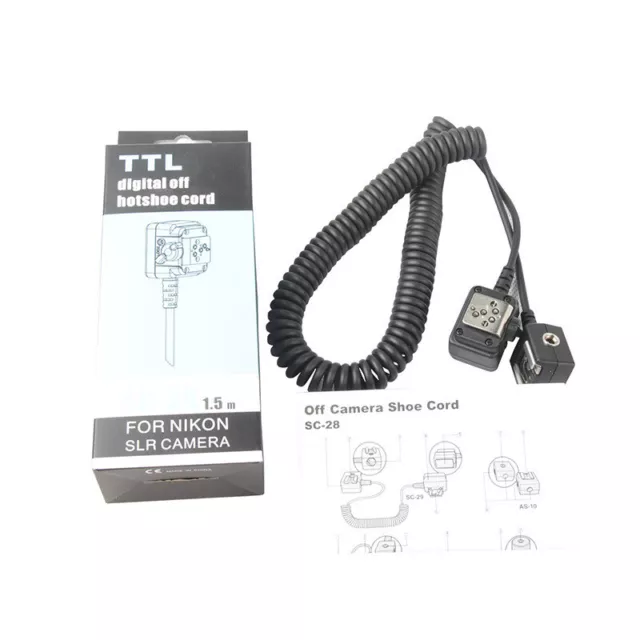 For Nikon SLR Camera SC-28 TTL Off-camera Speedlite Flash Sync Cable