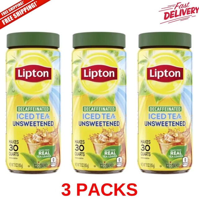 LIPTON BLACK ICED Tea Mix Decaffeinated Unsweetened 30 qt 23.99 PicClick