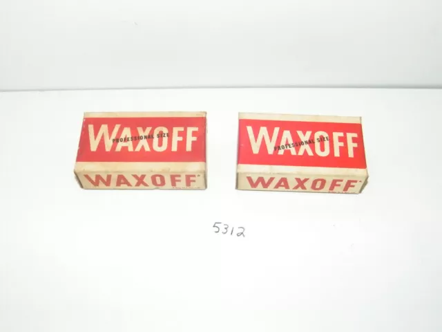 2 Vintage Boxen Von WaxOff Boden Reinigung Verbindung