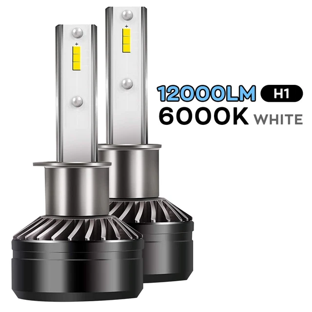 2x H1 LED Headlight Bulb Headlamp Super Bright HIGH Beam 6000K Xenon White 60W