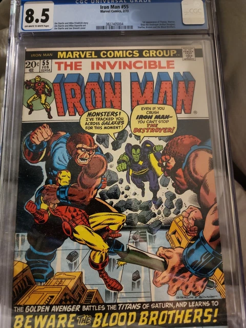 Iron Man 55 CGC. 1st Appearance Thanos, Drax, Others