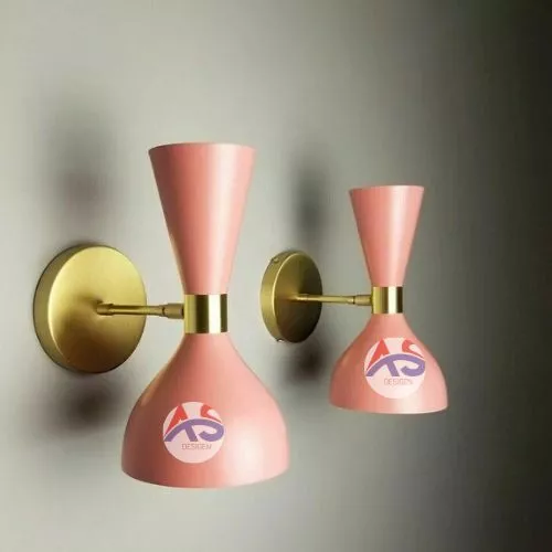 A Pair of Brass Wall Sconce Double Pair of Modern Italian Wall Lights Wall Lamp