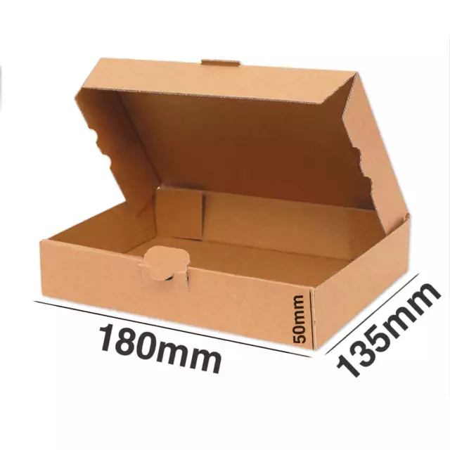 PACK CAJAS DE CARTON AUTOMONTABLES 180x135x50 mm MARRON MICRO CANAL EUROTIENDA