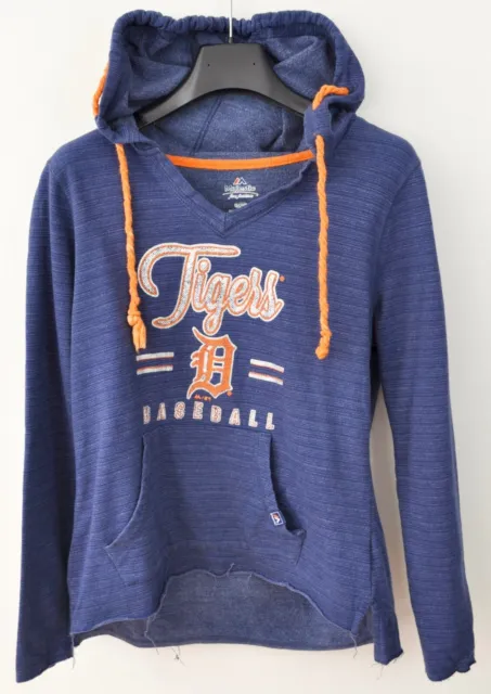 Detroit Tigers Majestic Damen S Kapuze MLB Baseball Pullover Sweatshirt Blau Top