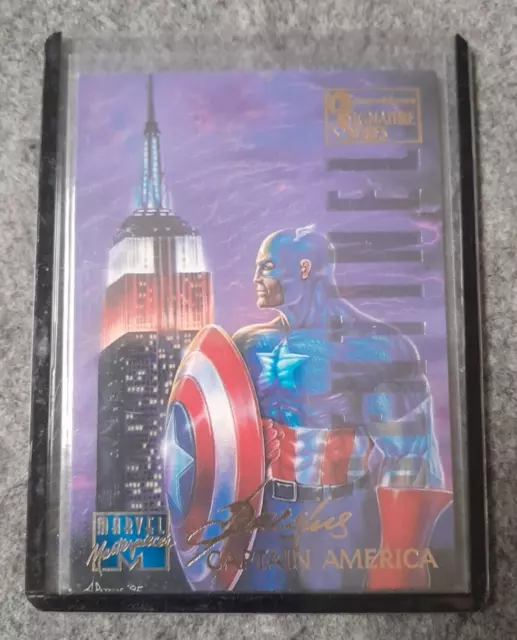 1995 Marvel Masterpieces EMOTION Signature CAPTAIN AMERICA