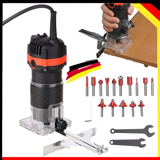 30000 U/MIN OBERFRÄSE Fräse Kantenfräse Trimmer Fräsmaschine 800W mit