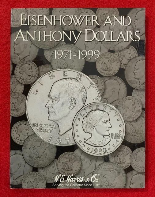 Complete Eisenhower & Anthony Dollar Collection in HE Harris 2699 album. 1971-99