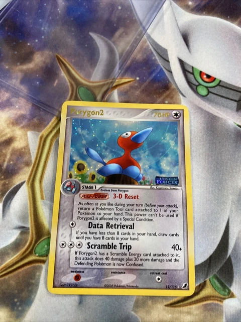 (Reverse-Holo) Pokemon PORYGON2 Card EX UNSEEN FORCES Set 12/115 Rare Foil