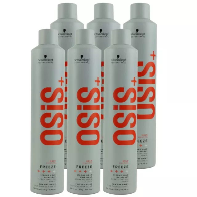 Schwarzkopf Osis Freeze 6 x 500 ml Haarspray Set