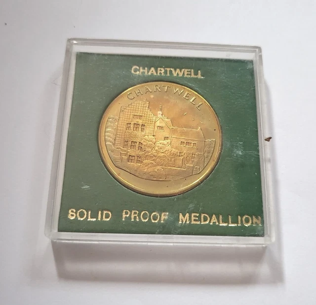THE NATIONAL TRUST Solid Bronze Coin - Chartwell Commemorative