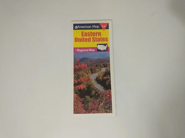 VTG Travel Map EASTERN UNITED STATES Road Highway Regional American Map 2004