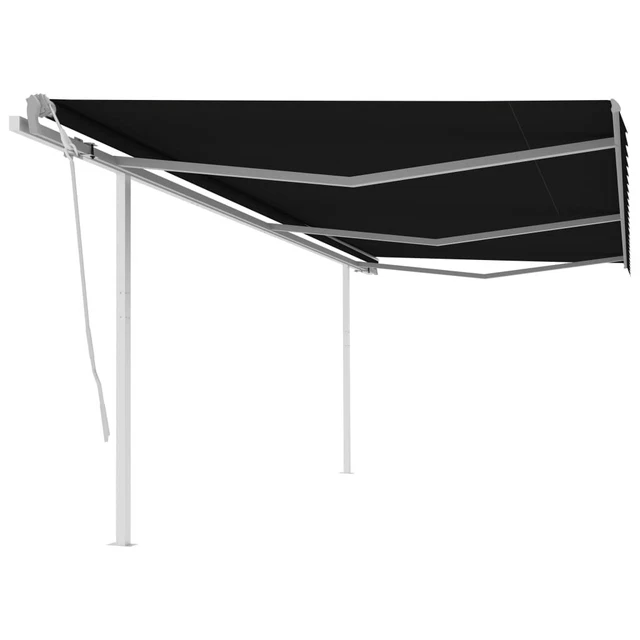 Tenda da Sole con Antracite 4,5 × 3 m Metallo vidaXL | Leroy Merlin