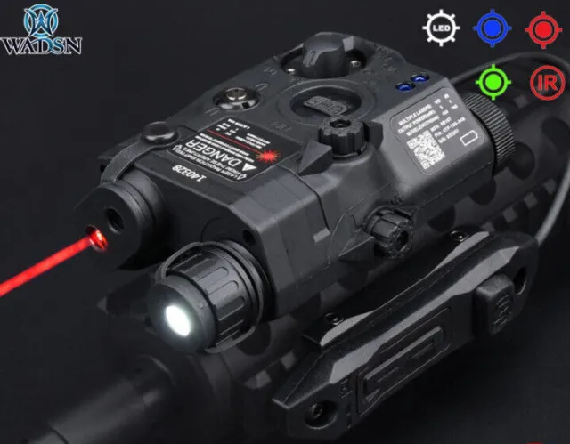 Airsoft   PEQ15  Visable Red Laser/ IR Laser/White Light Torch Hunting