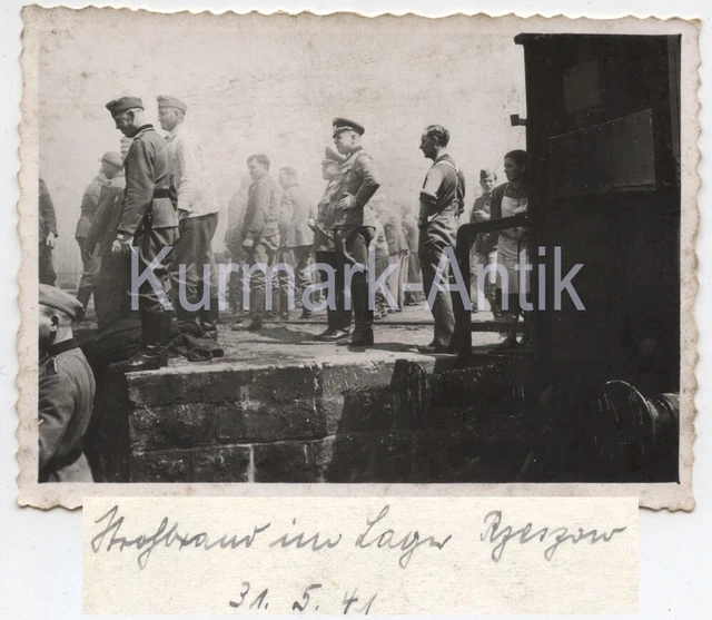C513 Foto Wehrmacht Polen jew zyd ghetto in Rzeszów Feuer brand Bahnhof