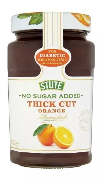 Stute Diabetic Jam Orange Marmalade Thick Cut 430g / Sugar Free