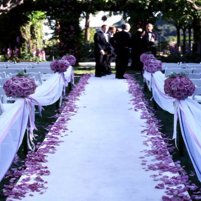 50ft Satin Fabric Aisle Runner 22 Colors Extra Wide 60" Wedding Custom Size