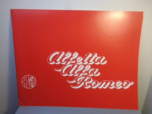 Vintage Alfa Romeo Alfetta Sales Brochure / Catalog Mint Condition