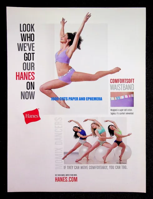 Hanes Women's Underwear Bras 2006 Trade Print Magazine Ad Poster ADVERT