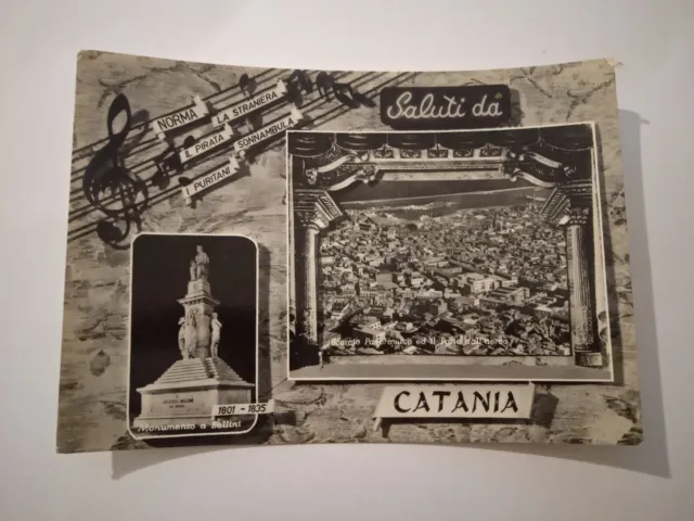 Cartolina Saluti Da Catania F/G Viaggiata
