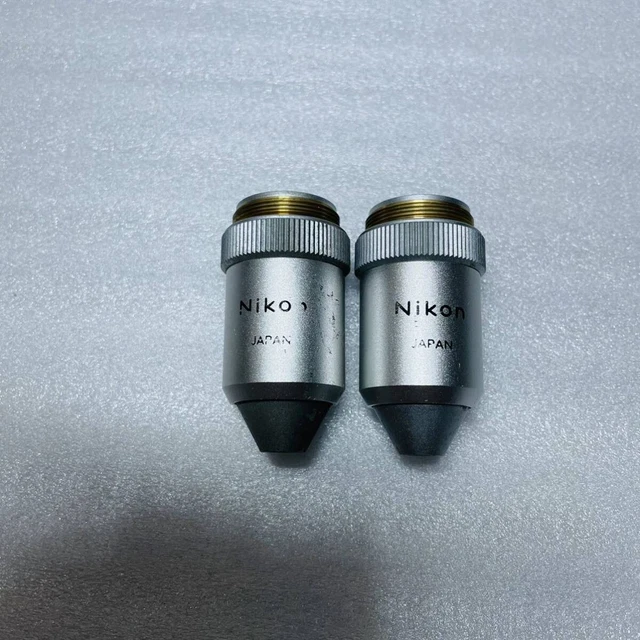 Nikon Microscope Objective Lens 10 0.25 2pcs UNTESTED from Japan