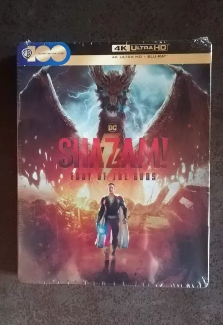 SHAZAM! 2 Furia Degli Dei STEELBOOK Blu-ray  4K Ultra HD  - FR/EN/IT/ES/CE/SL/MA