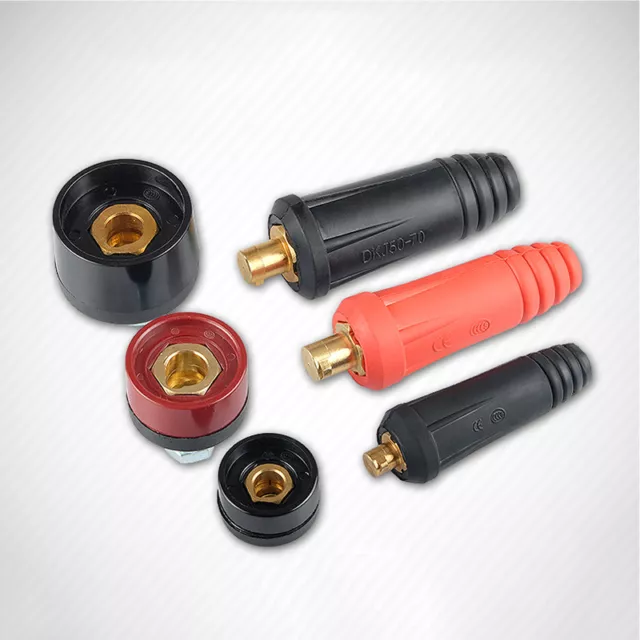 Copper DKJ Male Female Cable Connector Welder Quick Fitting Socket Plug Welding