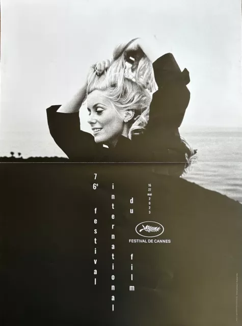 Affiche Cinéma 76e FESTIVAL DE CANNES 2023 40x60cm Poster / Catherine Deneuve