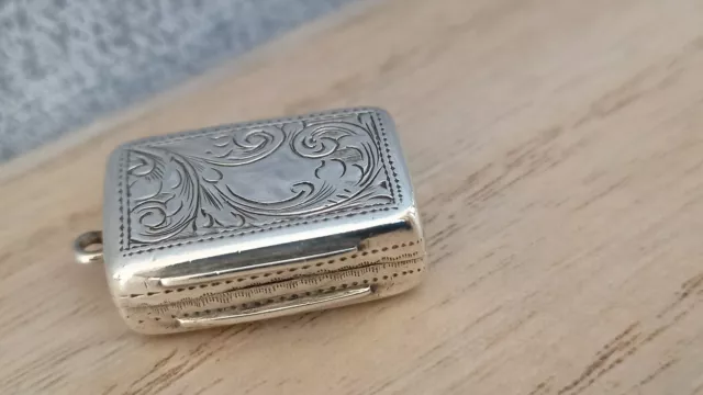 Silver Vinaigrette c1852 Edward Smith