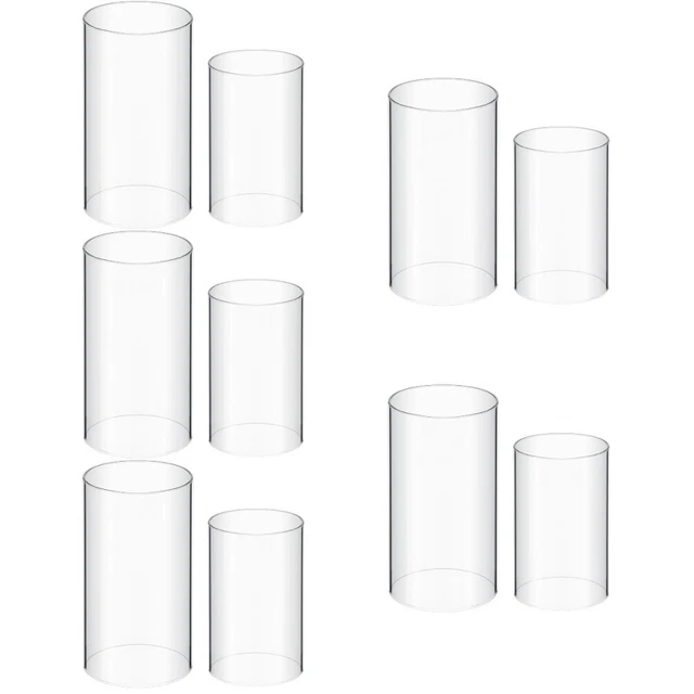 10 Pcs Daily Use Candle Cover Desktop Transparent Candle Cover for Room Home