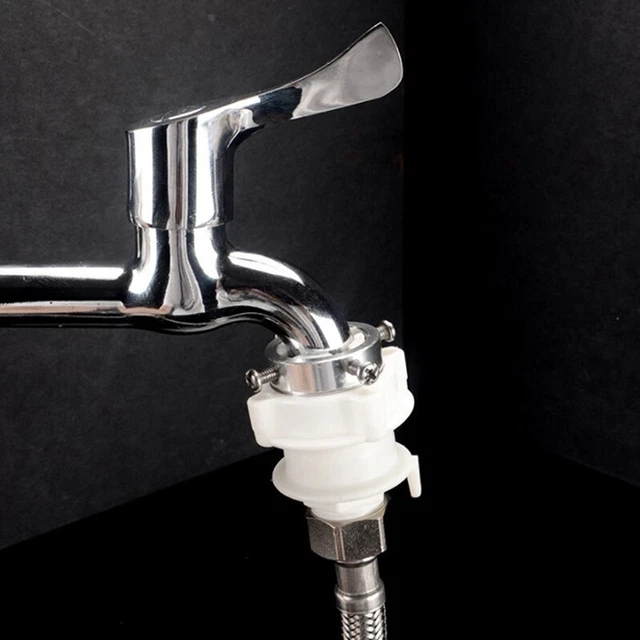 Water Inlet Pipe Adapter 1/2＂Male Thread Snap Connector Screw Jointor Speci GAIR