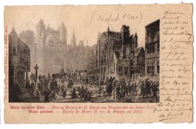 CPA 57 - METZ ancien (Moselle) - Entrée de Henri II, roi de France en 1552