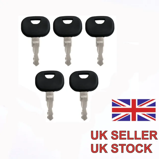 5Pcs 14603 Ignition Key Construction Machine Key for Mini Excavator Stacker 2