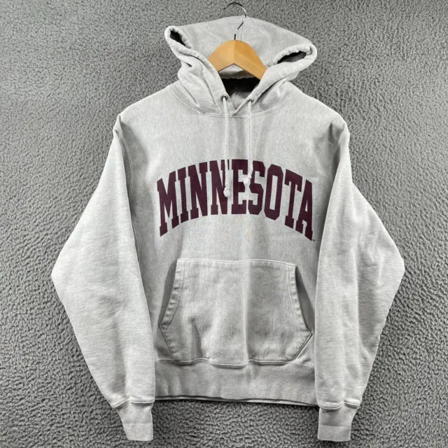 Champion Reverse Weave Crewneck Sweatshirt Minnesota University Grey M Hoodie