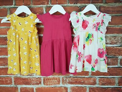 Baby Girls Bundle Age 12-18 Months Gap Primark H&M Summer Dresses Floral 86Cm