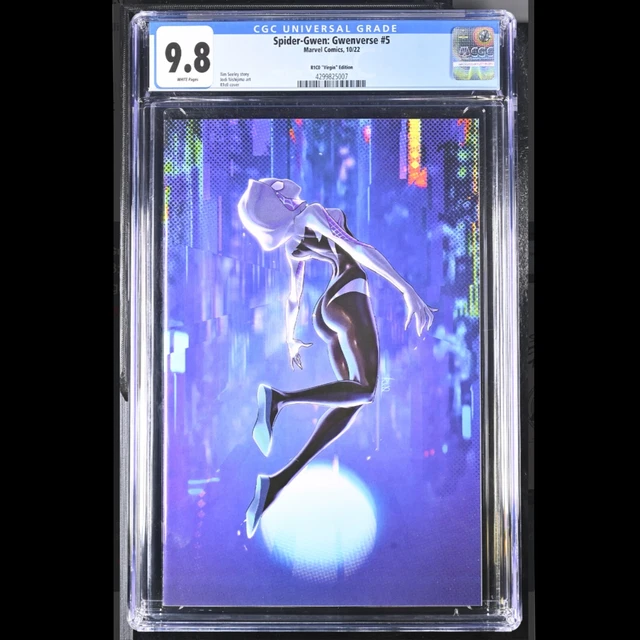 Spider-Gwen: Gwenverse #5 - R1C0 Virgin Variant Edition Marvel 2022 Cgc 9.8 Nm/M