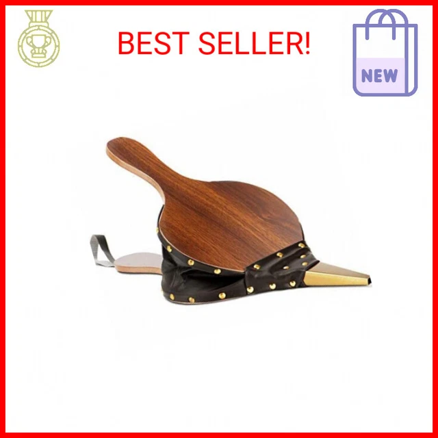 Kerykwan Fireplace Bellows 12"x5" Large Wood Air Blower Cast Nozzle for Outdoor