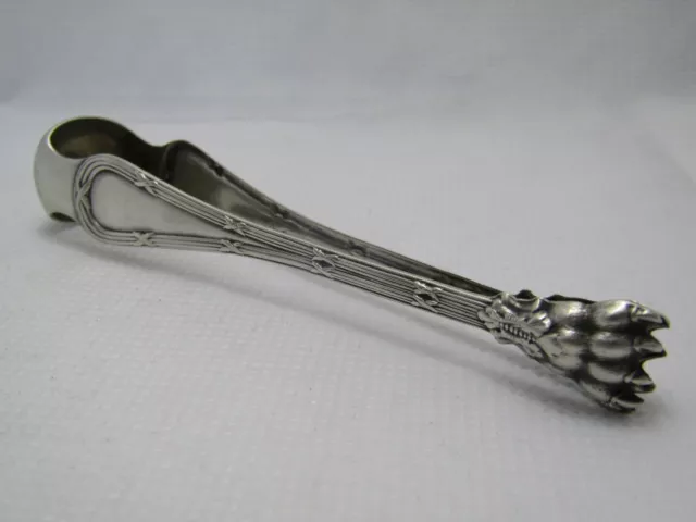 M-24-3 Zuckerzange Sugar Tongs Silber Silver 800 Empire-Stil um 1890