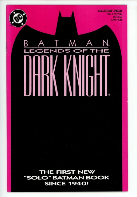 Batman Legends of the Dark Knight #1 1989 VF+ Dennis O'Neil George Pratt Comic