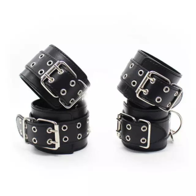 Bondage Menottes en Cuir pour poignets ou chevilles Accessoire BDSM Soumission