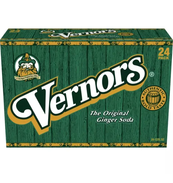 Vernors Ginger Ale, 12 Oz (24 Cans) FREE SHIPPING