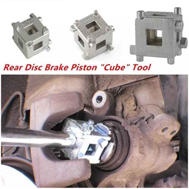 1Pc Rear disc brake caliper piston rewind/wind back cube tool 3/8" drive too*tz