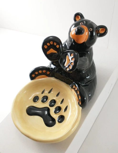 Big Sky Carvers BEARFOOTS By Jeff Fleming SPOON HOLDER REST Rustic Cabin Decor