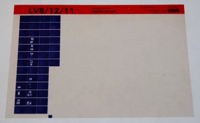 DEC LV8/12/11 Printer/Plotter Users Guide, Microfiche