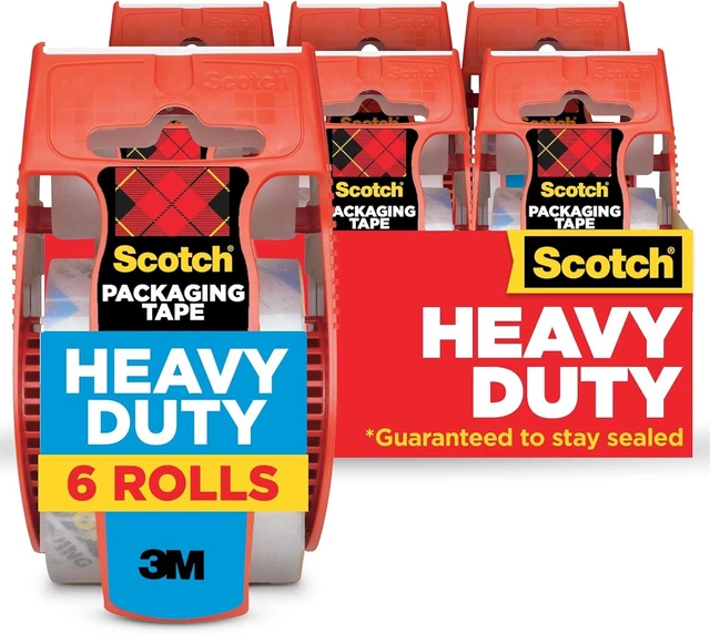 Scotch Heavy Duty Packaging Tape, 1.88" X 22.2 Yd, Designed for Packing, Shippin
