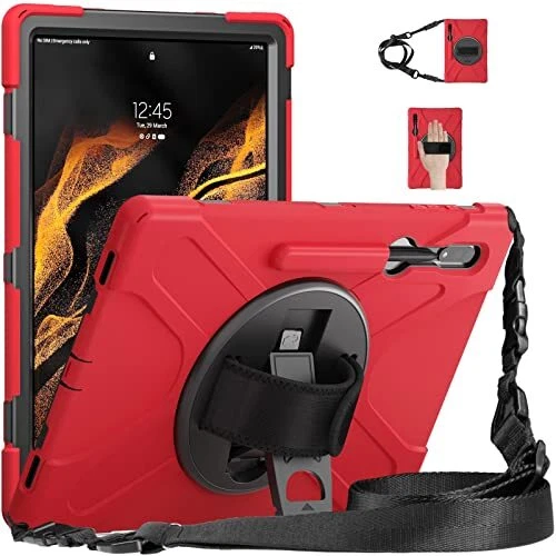 Shockproof Case for Galaxy Tab S8 Ultra 14.6 Inch 2022 Heavy Duty Rugged Cove...