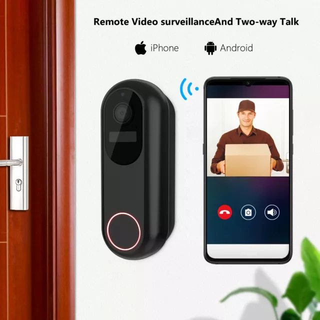 1080P WIFI Doorbell 2.4G & 5G Wireless Video Intercom Security Door Camera  AU 2