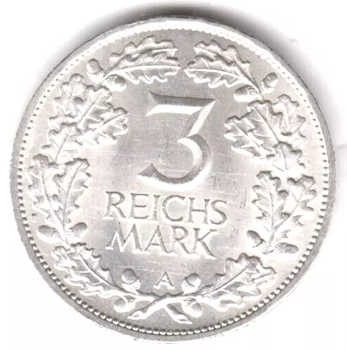 Rheinlande, 3 Reichsmark 1925 A