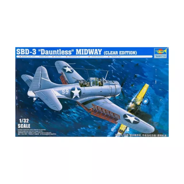 Trumpeter Models Militaire Aircraft 1/32 SBD-3 " Intrépide " Midway Neuf