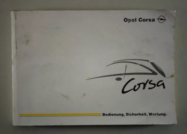 Operating instructions / manual Opel Corsa C from 01/2001
