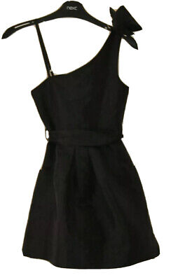 Beautiful Girls NEW LOOK  Size 8-9 Years Black Party Dress VGC!